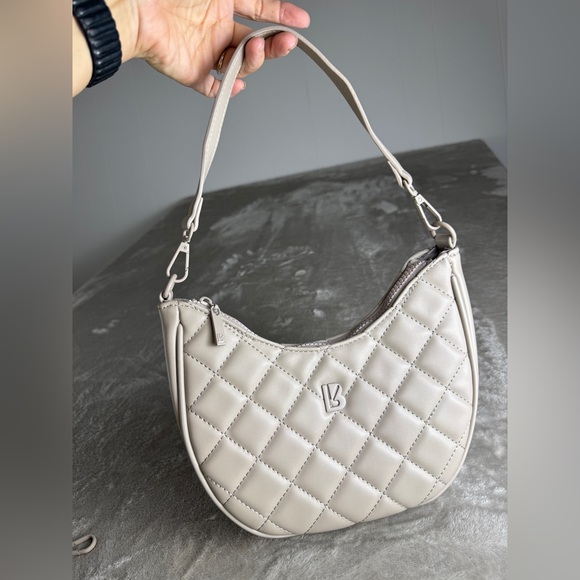 Buffbunny Quilted Crossbody Purse Tan Taupe Neutral Chamomile Wallet Convertible - Picture 7 of 15
